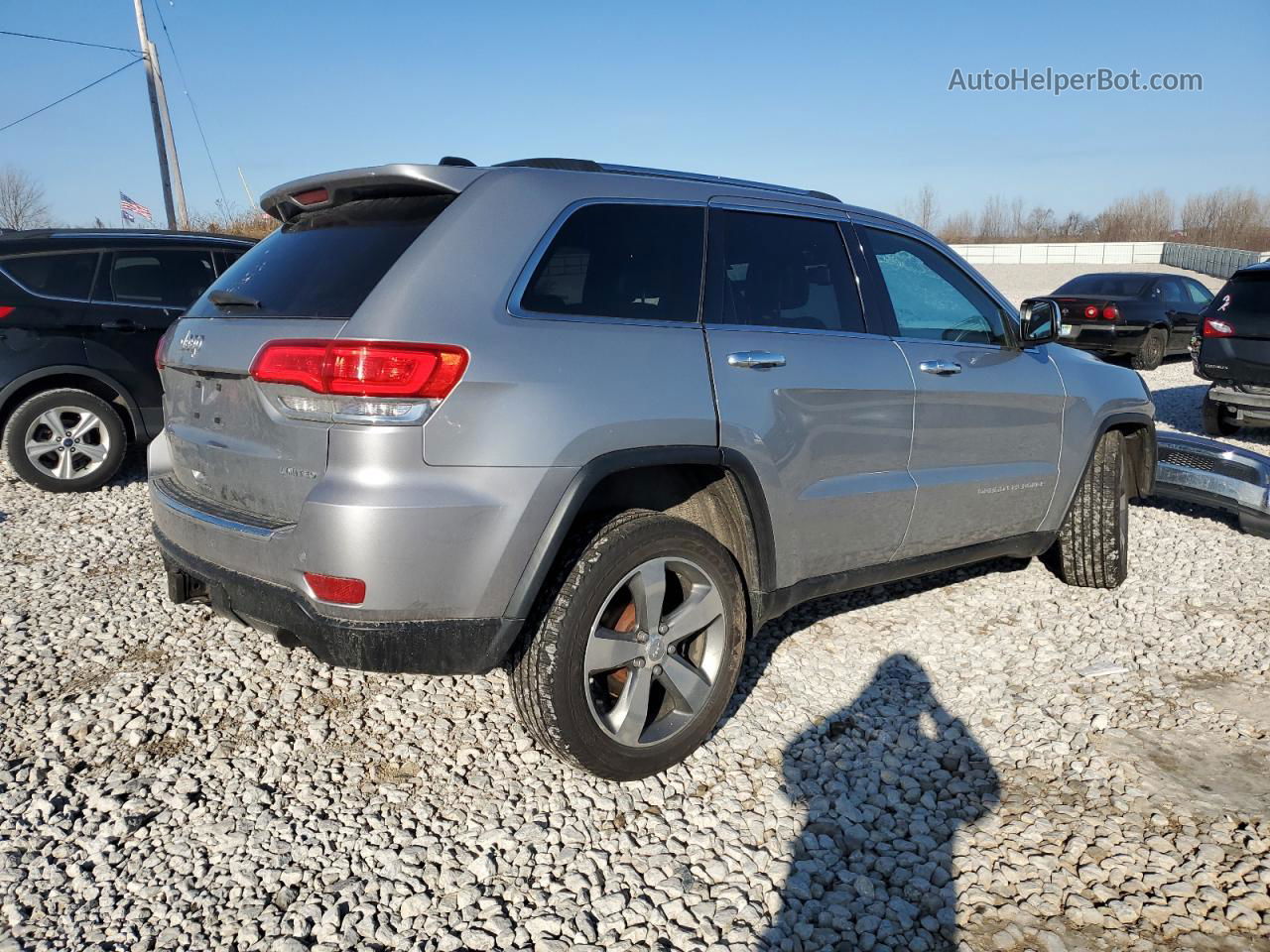 2014 Jeep Grand Cherokee Limited Silver vin: 1C4RJFBG4EC293814