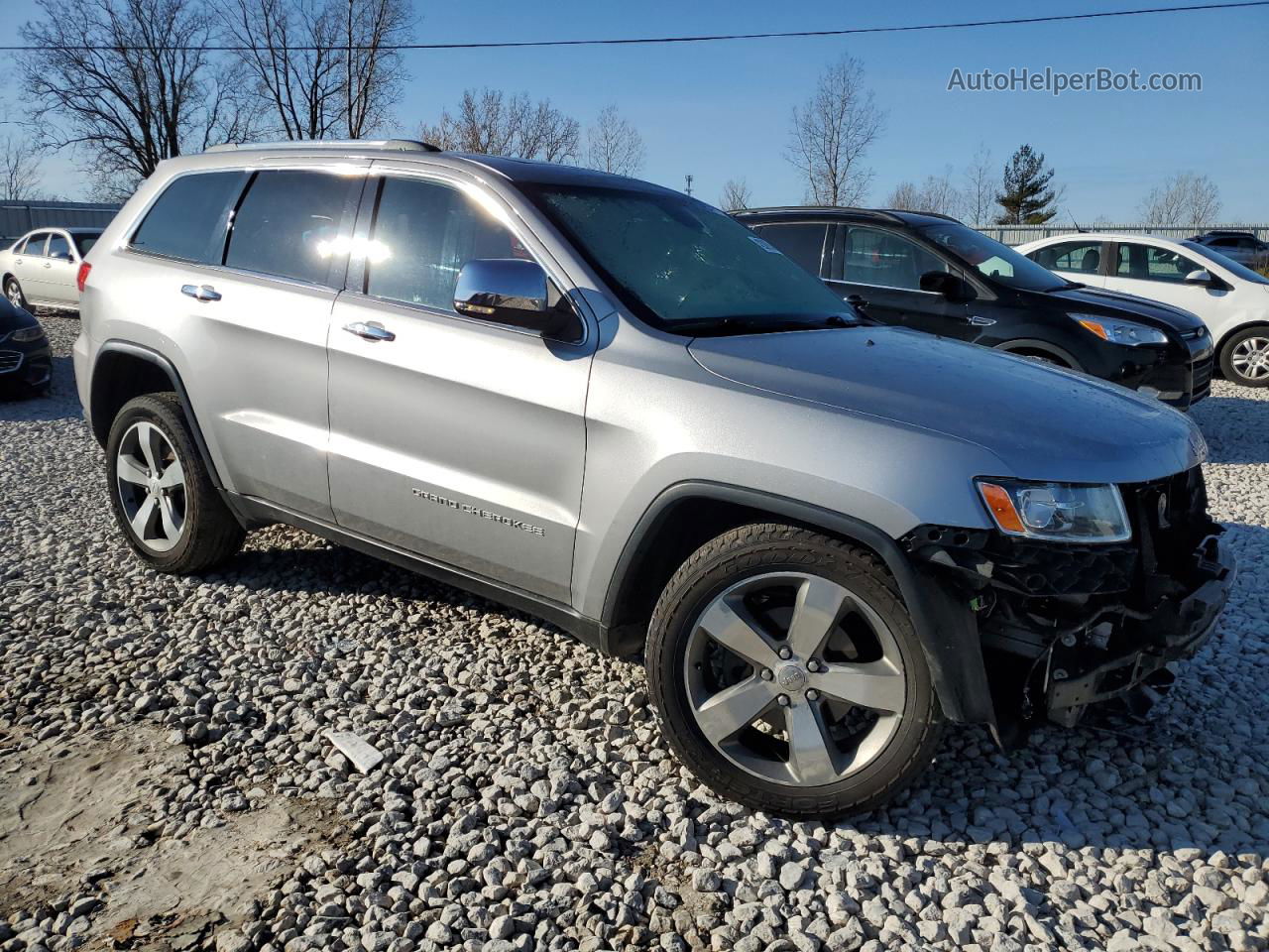 2014 Jeep Grand Cherokee Limited Silver vin: 1C4RJFBG4EC293814