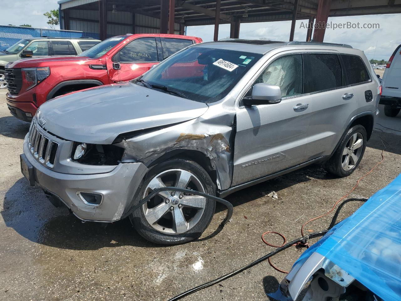 2014 Jeep Grand Cherokee Limited Silver vin: 1C4RJFBG4EC546047