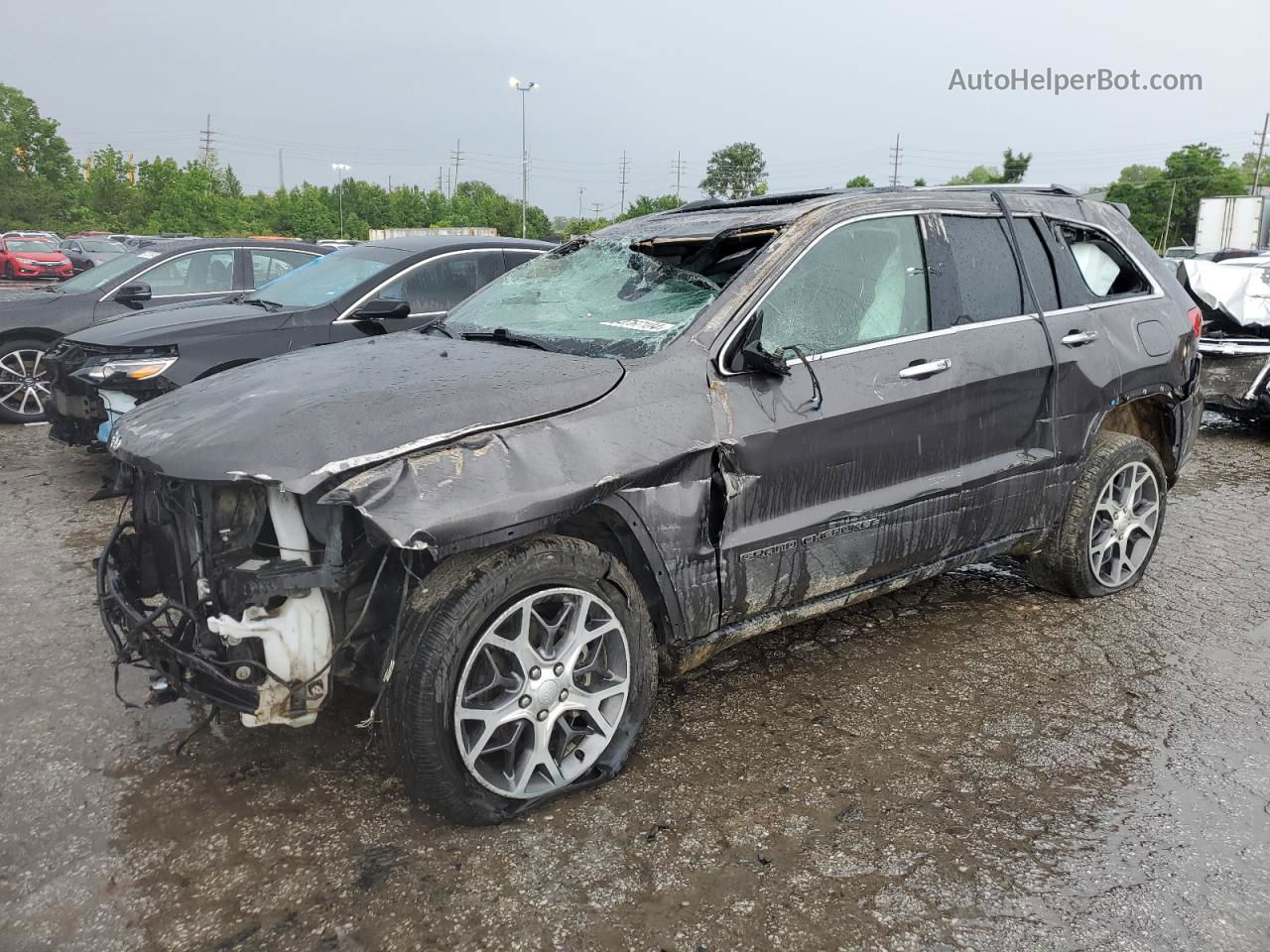 2019 Jeep Grand Cherokee Limited Черный vin: 1C4RJFBG4KC574491