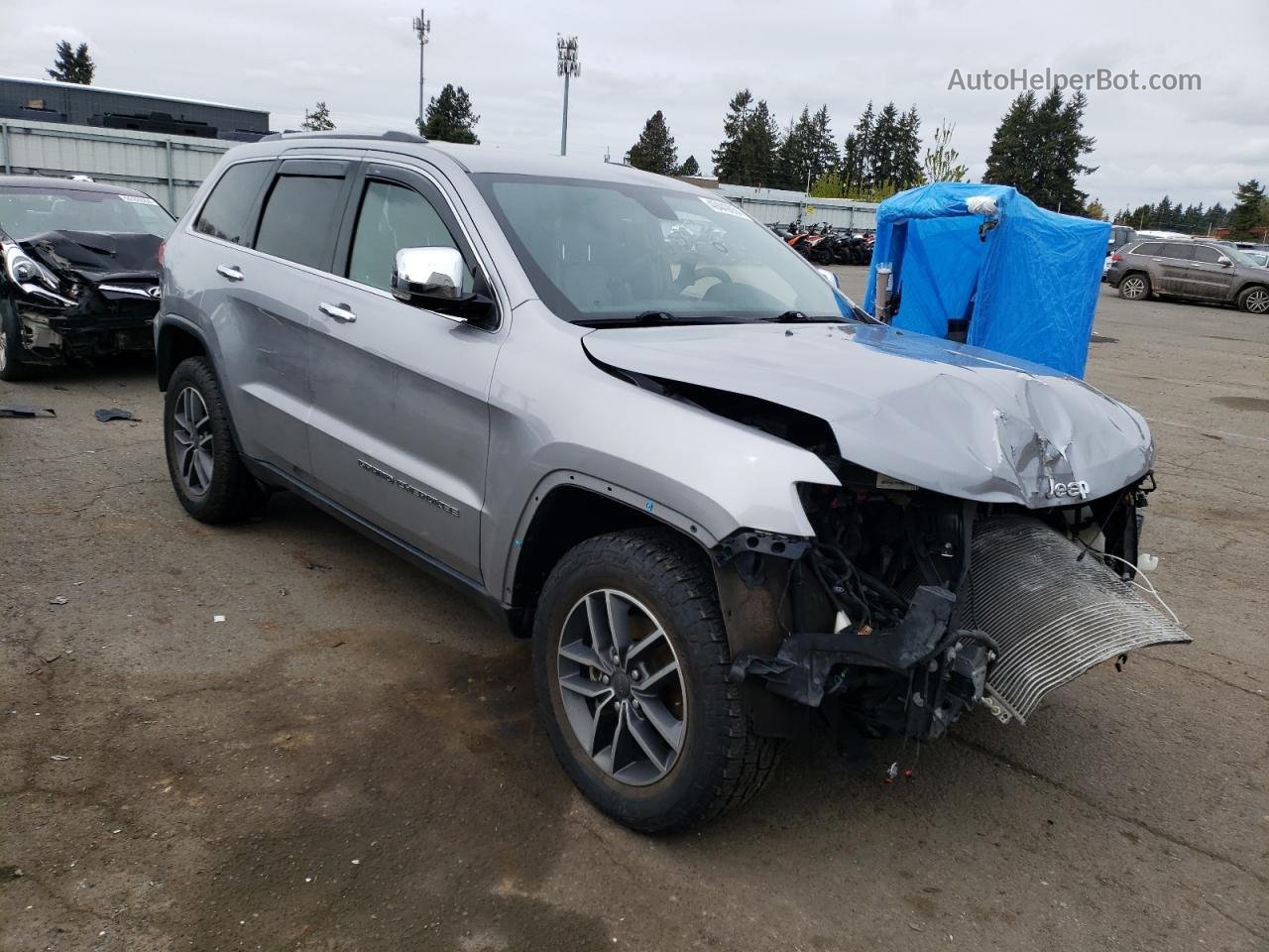 2019 Jeep Grand Cherokee Limited Gray vin: 1C4RJFBG4KC665664