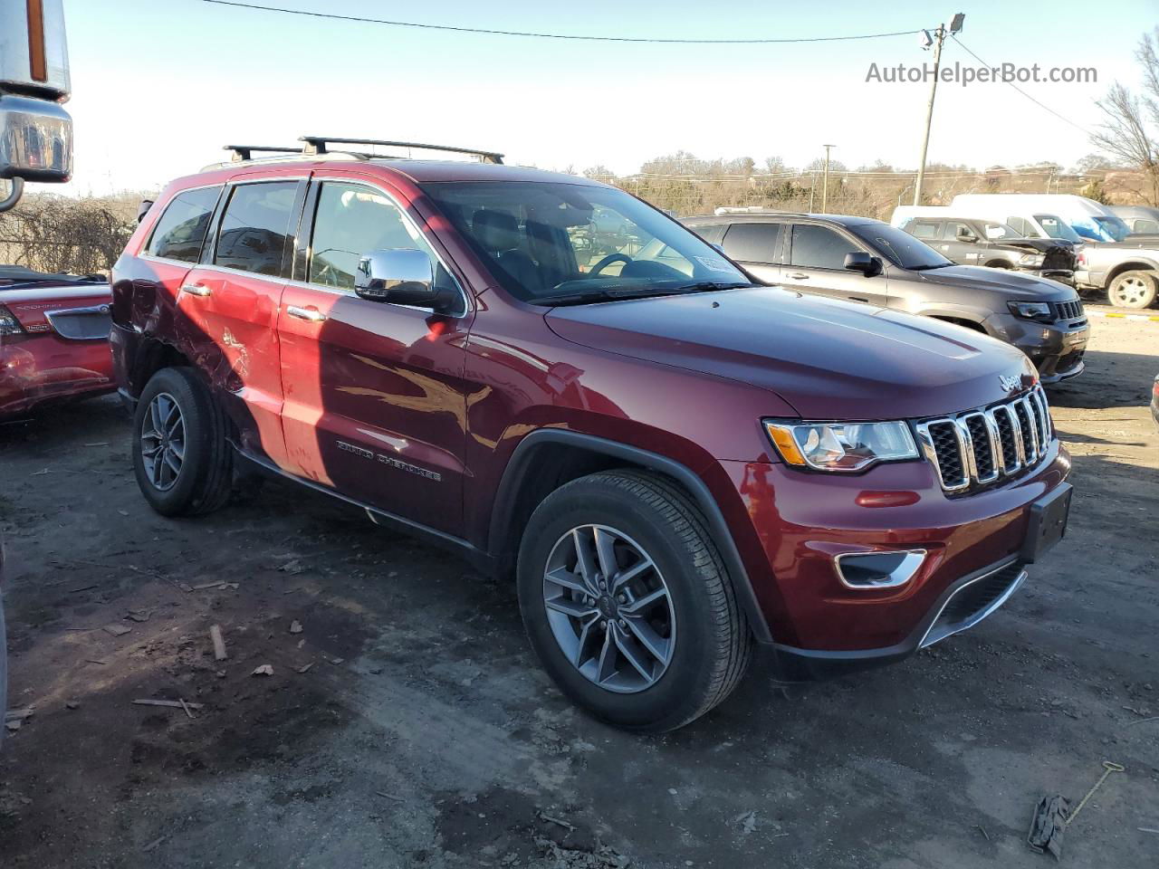 2019 Jeep Grand Cherokee Limited Burgundy vin: 1C4RJFBG4KC808287