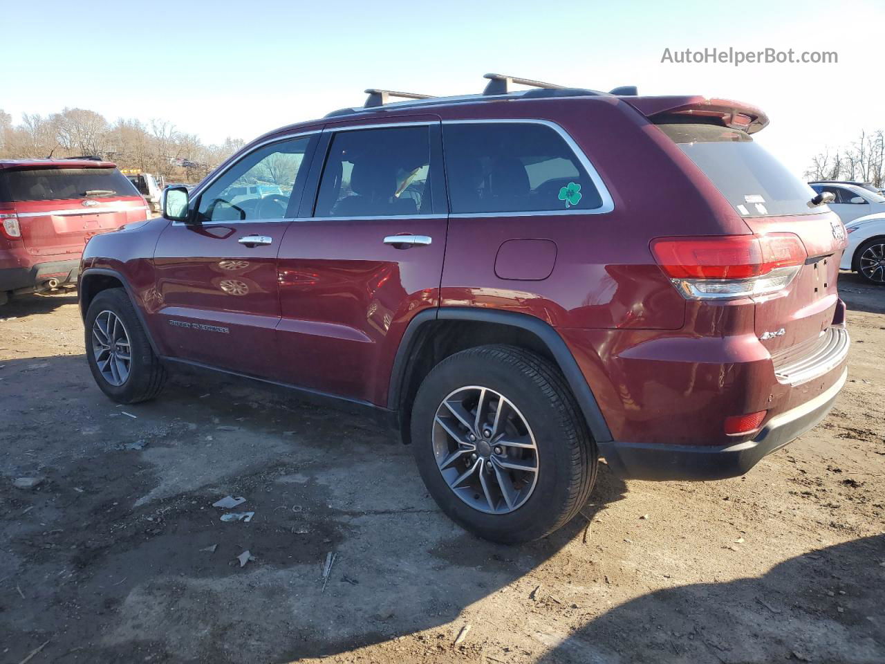 2019 Jeep Grand Cherokee Limited Burgundy vin: 1C4RJFBG4KC808287