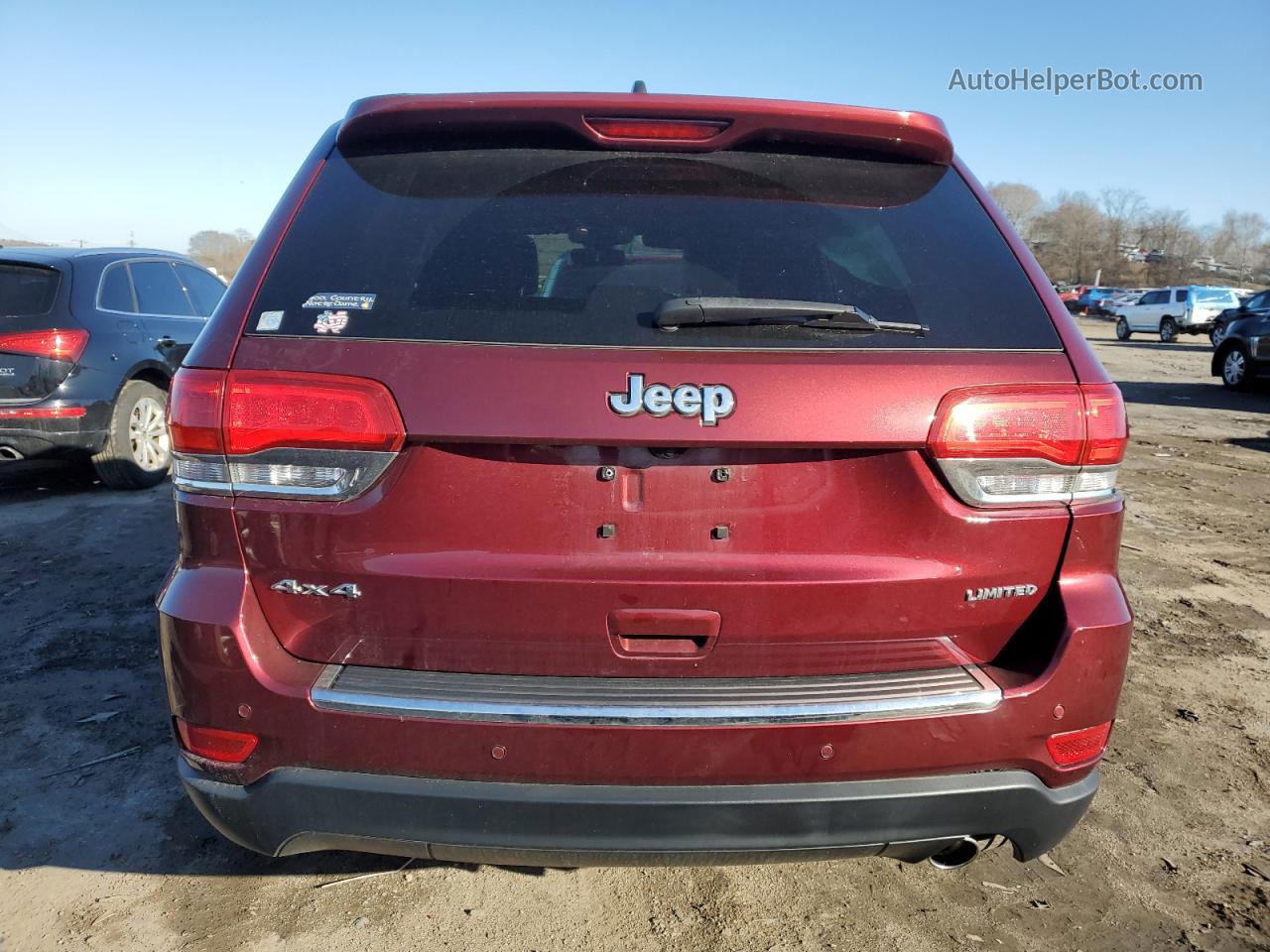 2019 Jeep Grand Cherokee Limited Burgundy vin: 1C4RJFBG4KC808287