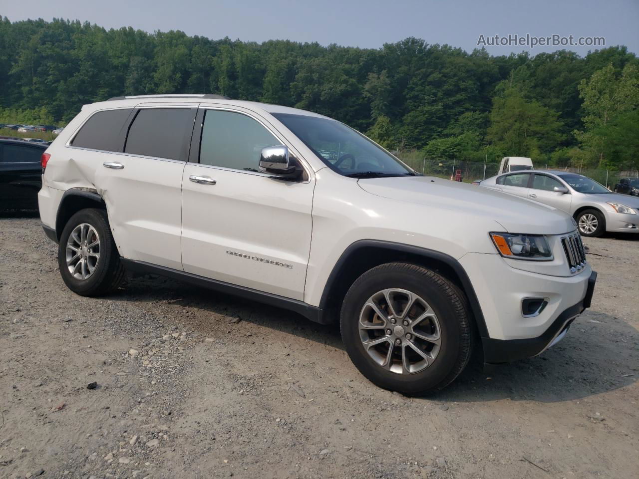 2014 Jeep Grand Cherokee Limited White vin: 1C4RJFBG5EC195987