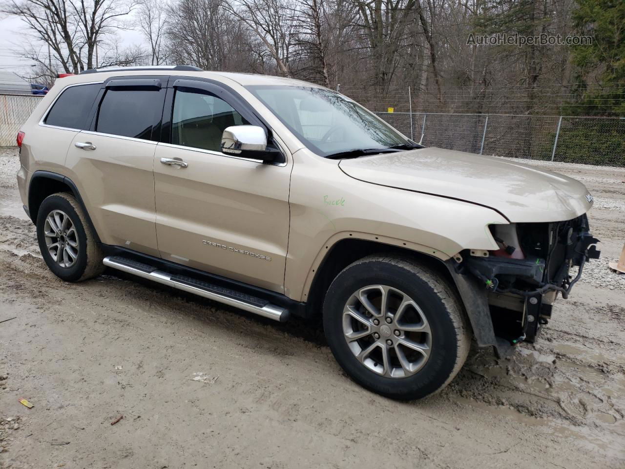 2014 Jeep Grand Cherokee Limited Beige vin: 1C4RJFBG5EC238000