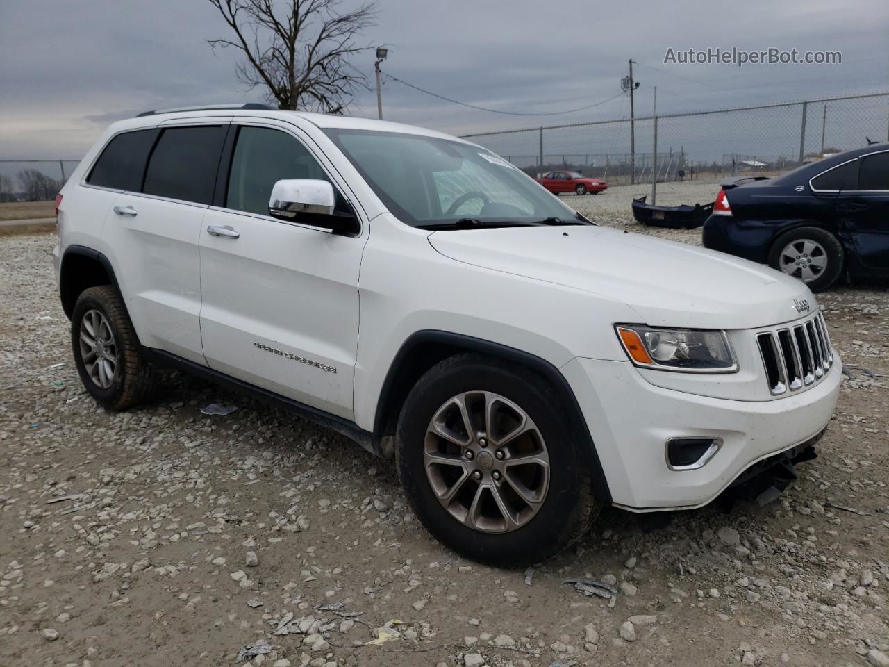 2014 Jeep Grand Cherokee Limited Белый vin: 1C4RJFBG5EC258179