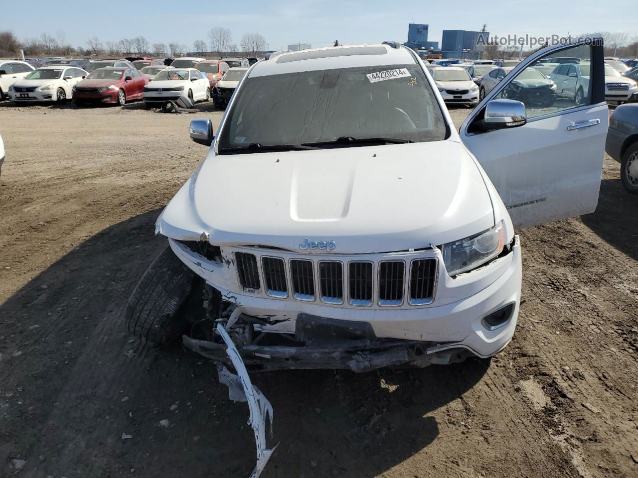 2014 Jeep Grand Cherokee Limited White vin: 1C4RJFBG5EC339568