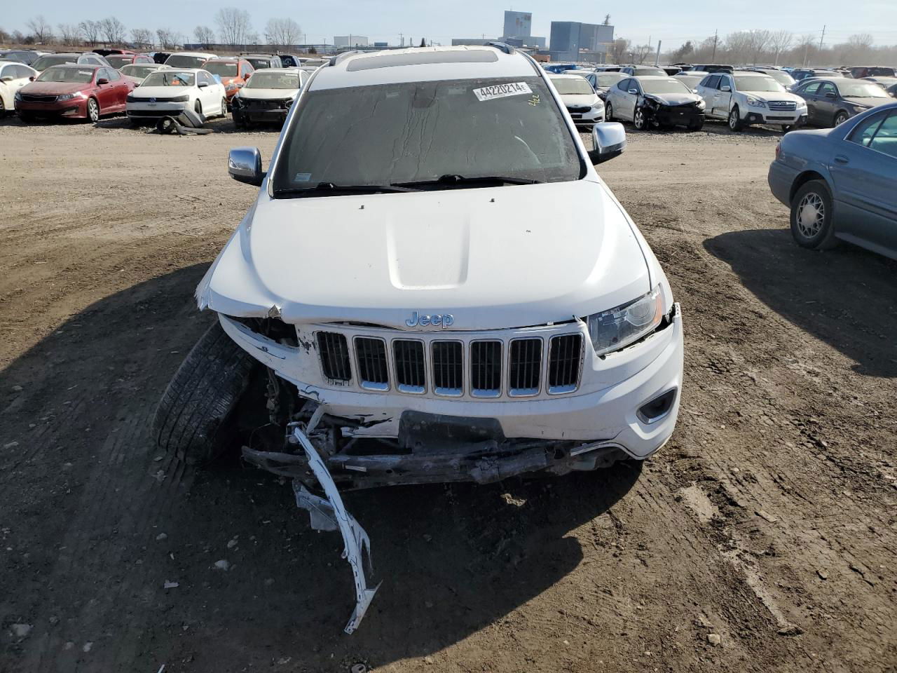 2014 Jeep Grand Cherokee Limited White vin: 1C4RJFBG5EC339568