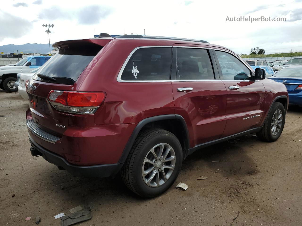 2014 Jeep Grand Cherokee Limited Maroon vin: 1C4RJFBG5EC422515