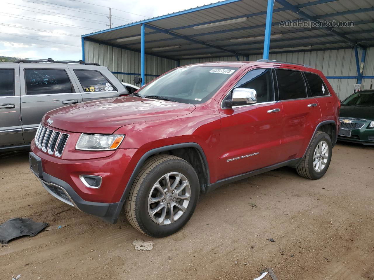 2014 Jeep Grand Cherokee Limited Maroon vin: 1C4RJFBG5EC422515