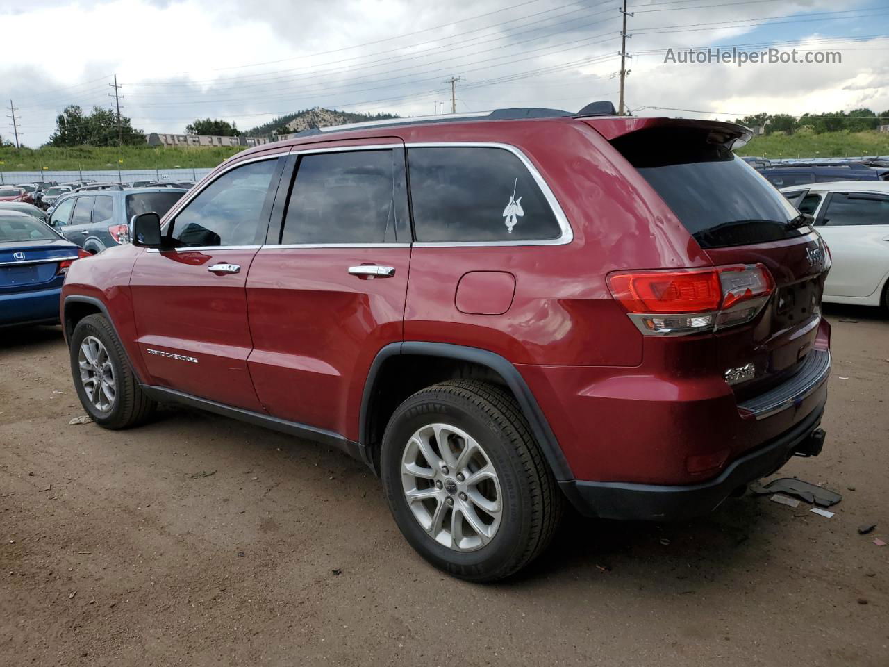 2014 Jeep Grand Cherokee Limited Maroon vin: 1C4RJFBG5EC422515