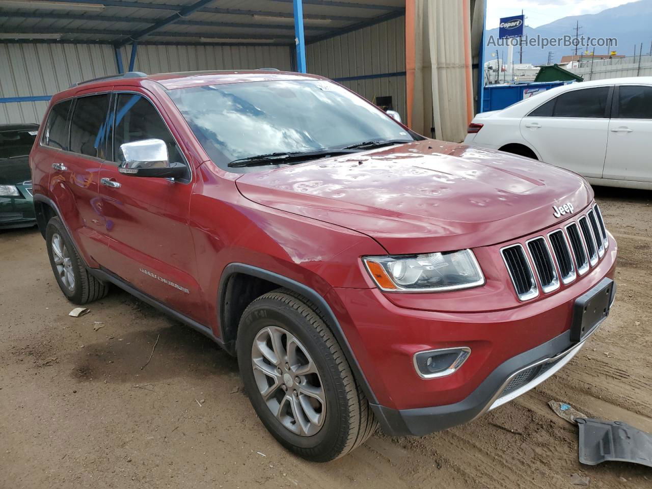 2014 Jeep Grand Cherokee Limited Maroon vin: 1C4RJFBG5EC422515