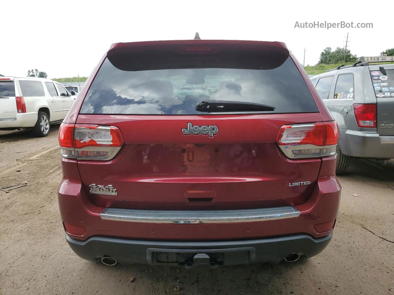 2014 Jeep Grand Cherokee Limited Maroon vin: 1C4RJFBG5EC422515