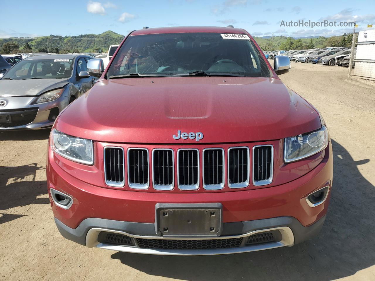 2014 Jeep Grand Cherokee Limited Burgundy vin: 1C4RJFBG5EC490040