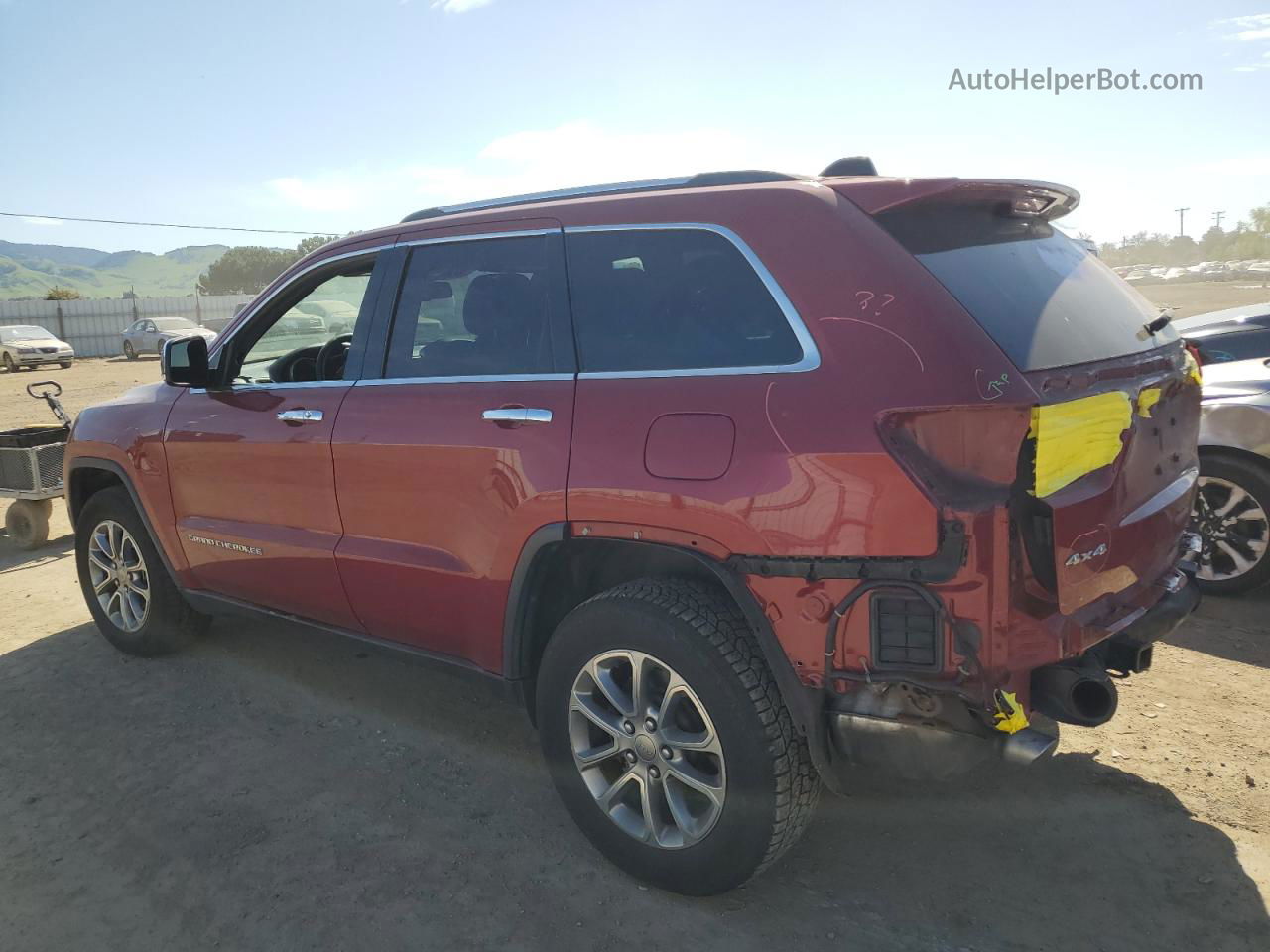 2014 Jeep Grand Cherokee Limited Burgundy vin: 1C4RJFBG5EC490040