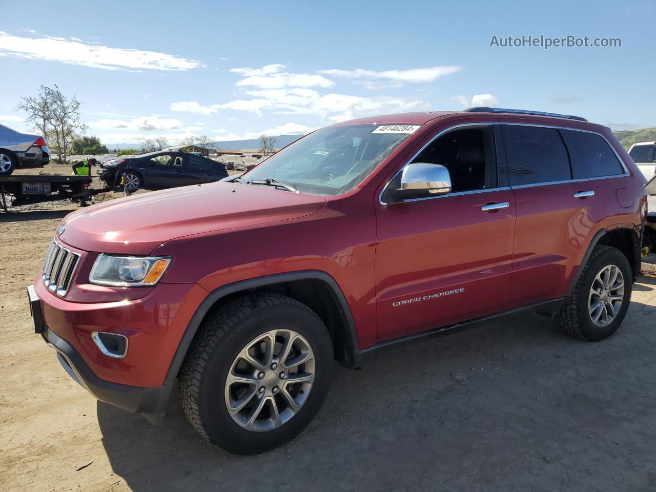 2014 Jeep Grand Cherokee Limited Burgundy vin: 1C4RJFBG5EC490040