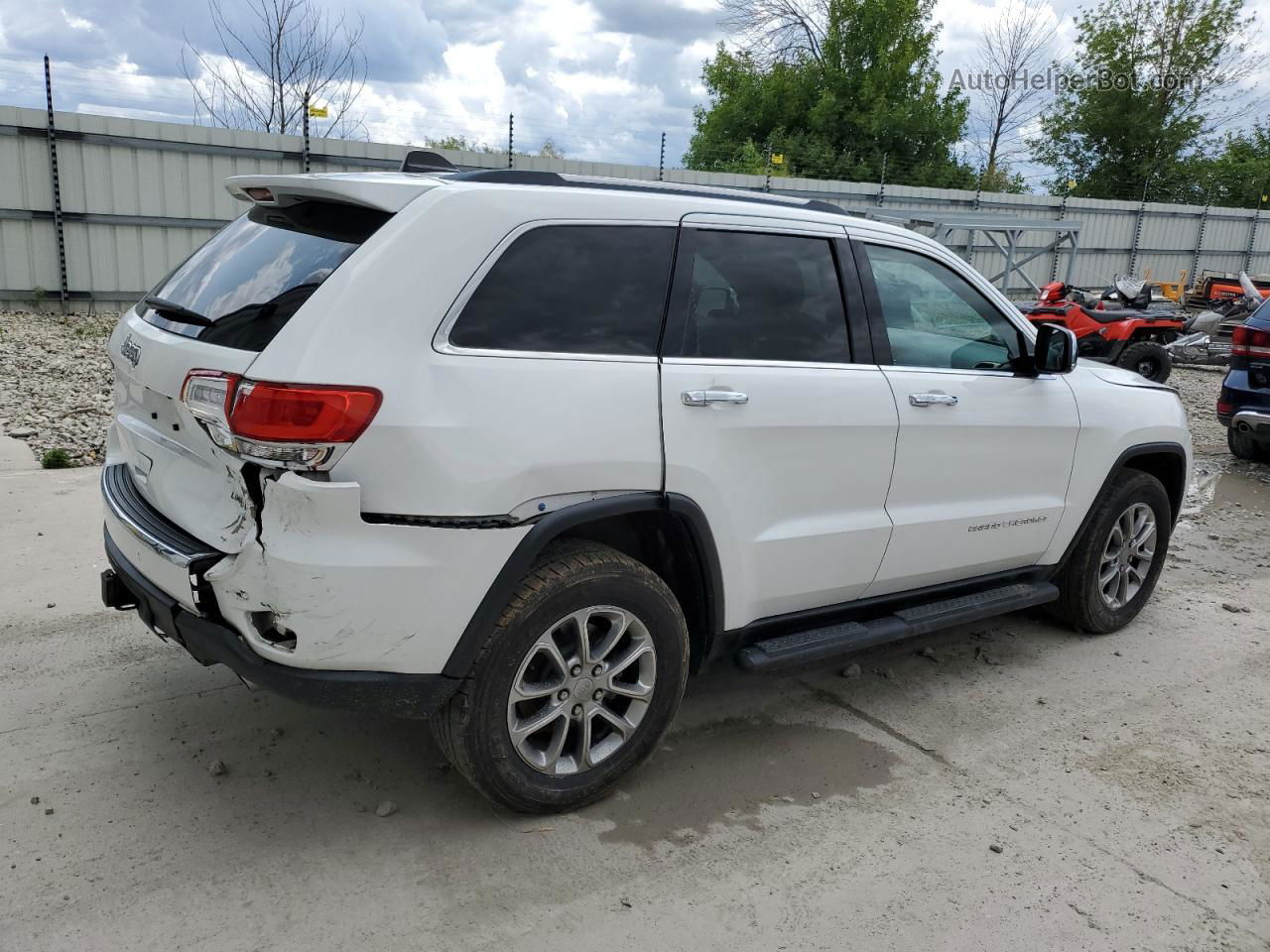 2014 Jeep Grand Cherokee Limited White vin: 1C4RJFBG5EC588680