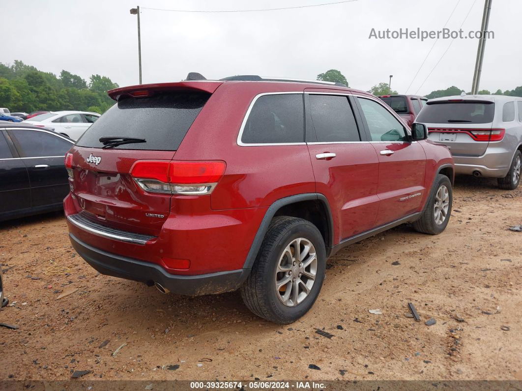 2015 Jeep Grand Cherokee Limited Red vin: 1C4RJFBG5FC606242