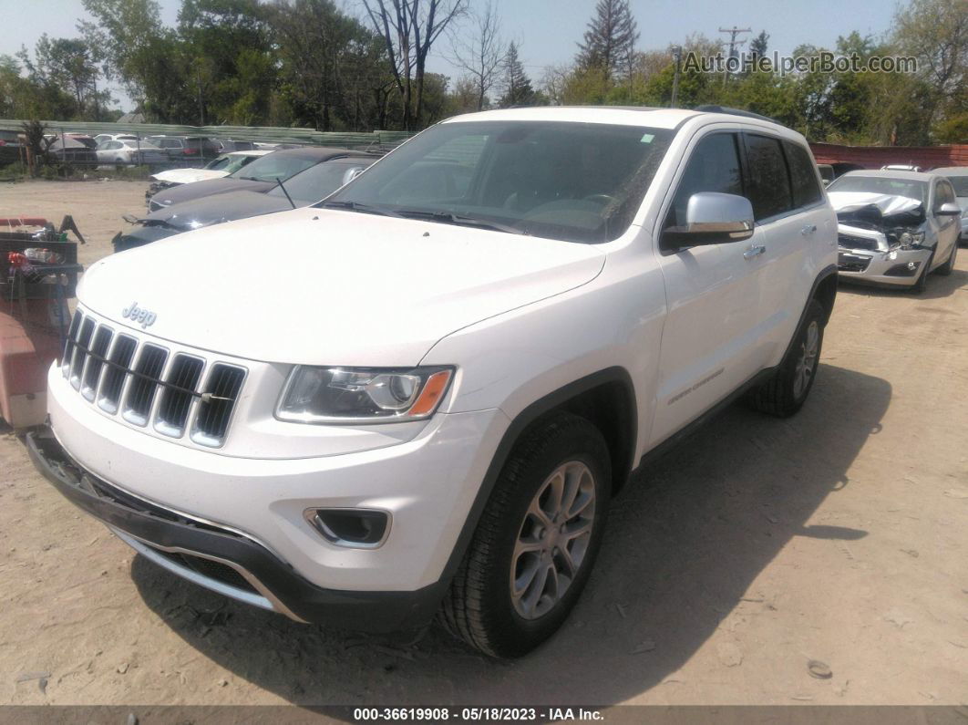 2015 Jeep Grand Cherokee Limited White vin: 1C4RJFBG5FC631772