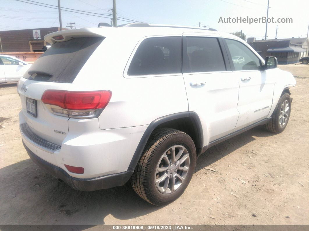 2015 Jeep Grand Cherokee Limited White vin: 1C4RJFBG5FC631772