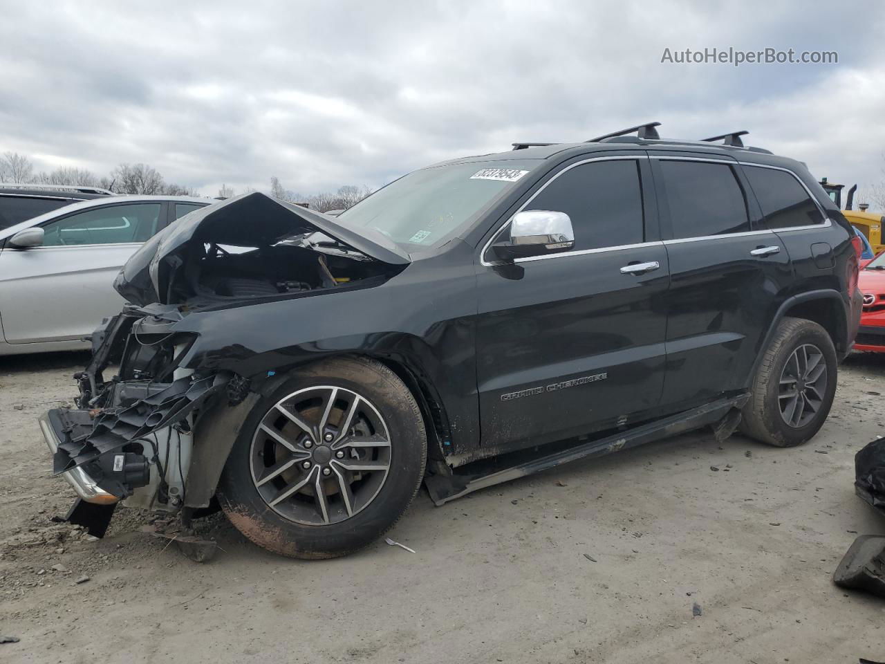 2019 Jeep Grand Cherokee Limited Черный vin: 1C4RJFBG5KC640319