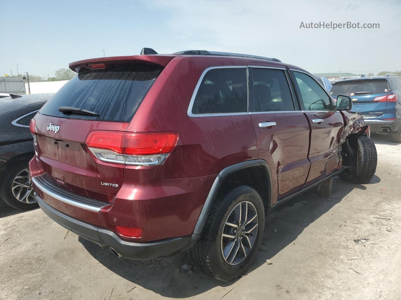 2019 Jeep Grand Cherokee Limited Burgundy vin: 1C4RJFBG5KC665530