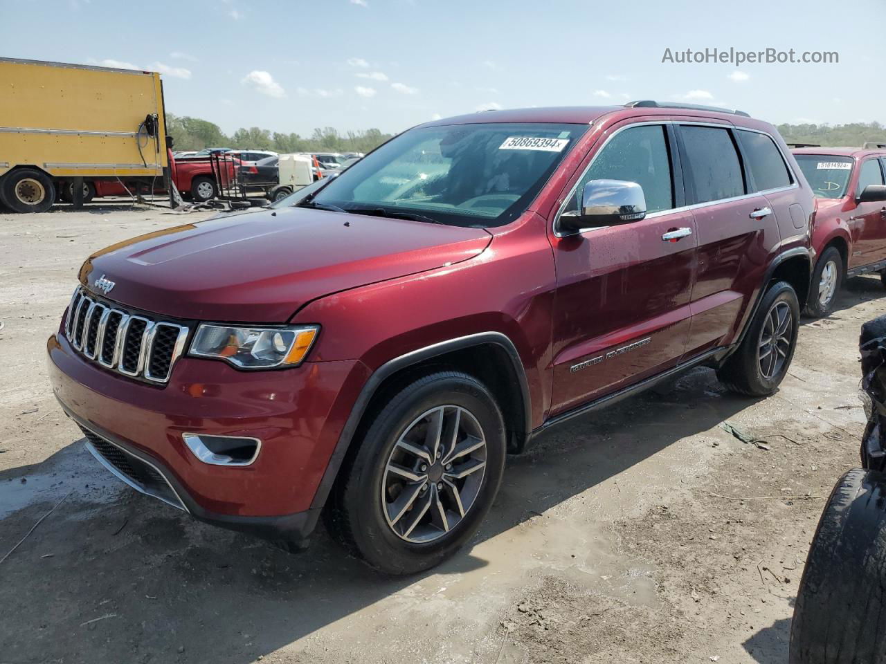 2019 Jeep Grand Cherokee Limited Burgundy vin: 1C4RJFBG5KC665530