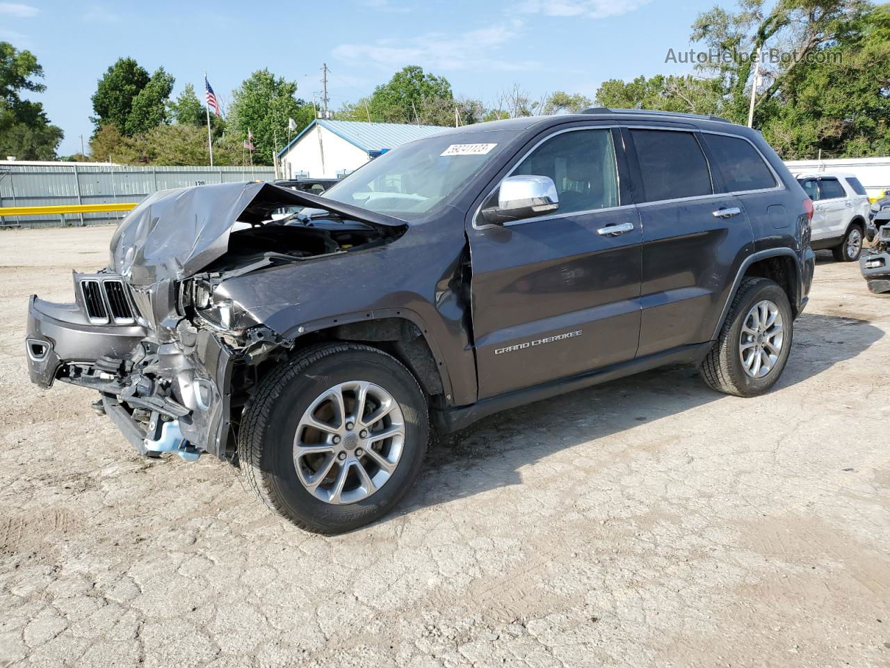 2014 Jeep Grand Cherokee Limited Серый vin: 1C4RJFBG6EC182858