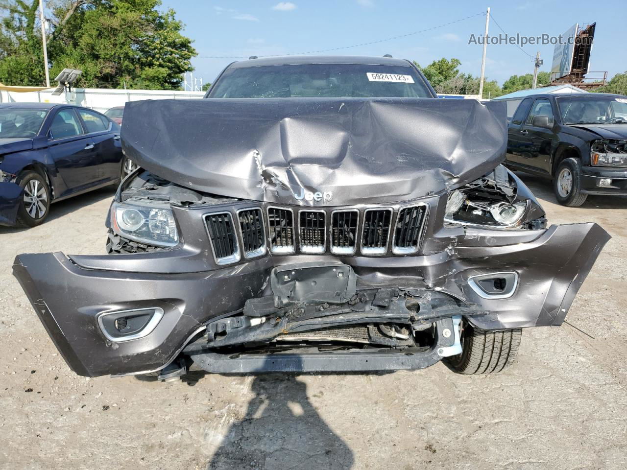 2014 Jeep Grand Cherokee Limited Gray vin: 1C4RJFBG6EC182858