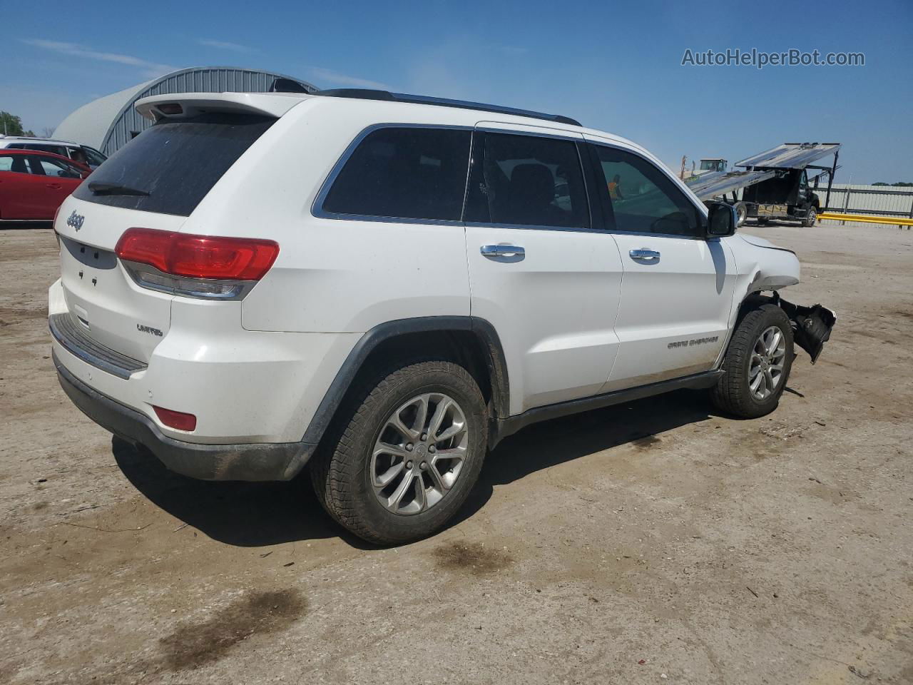 2014 Jeep Grand Cherokee Limited White vin: 1C4RJFBG6EC578594