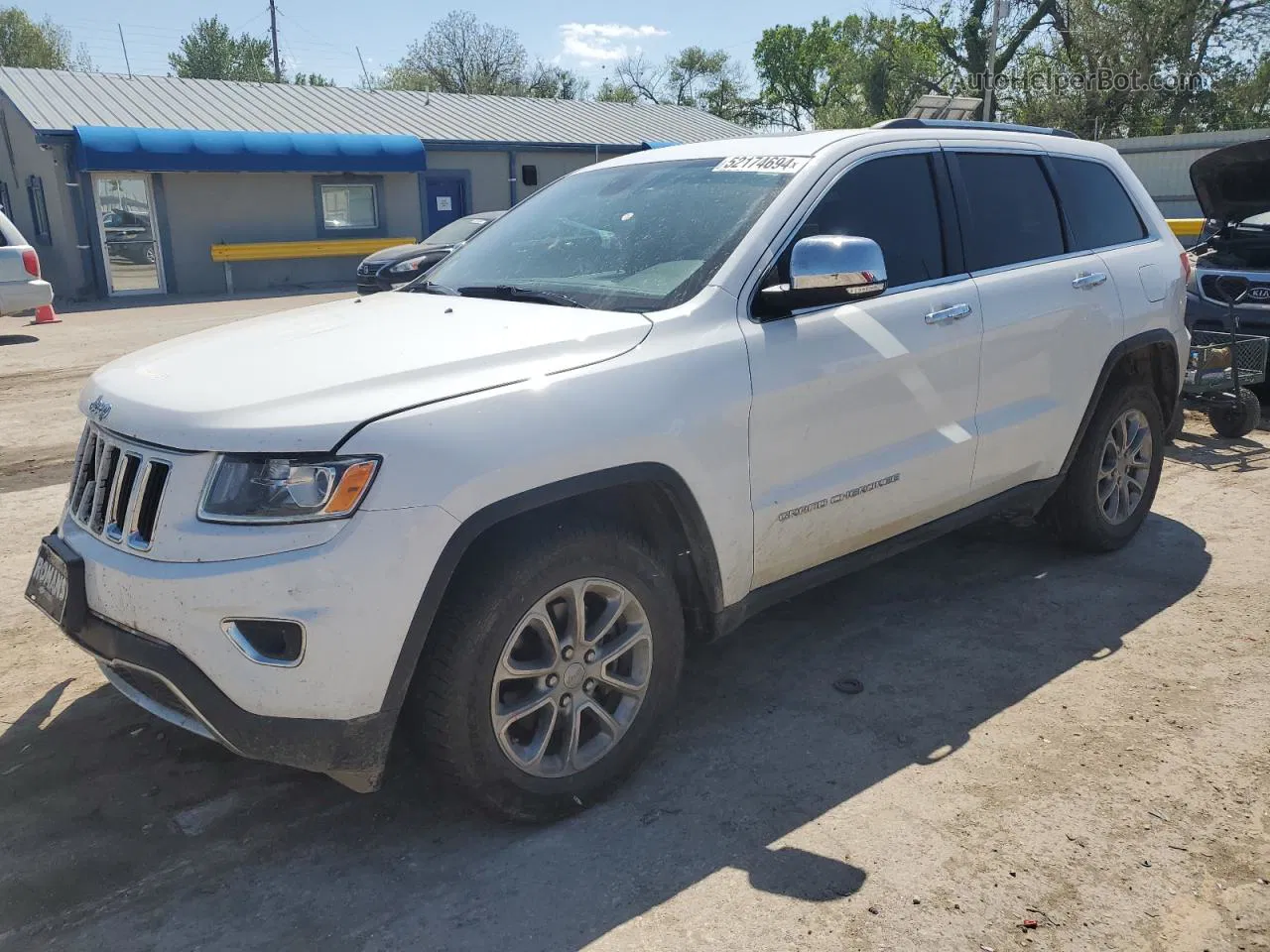 2014 Jeep Grand Cherokee Limited White vin: 1C4RJFBG6EC578594