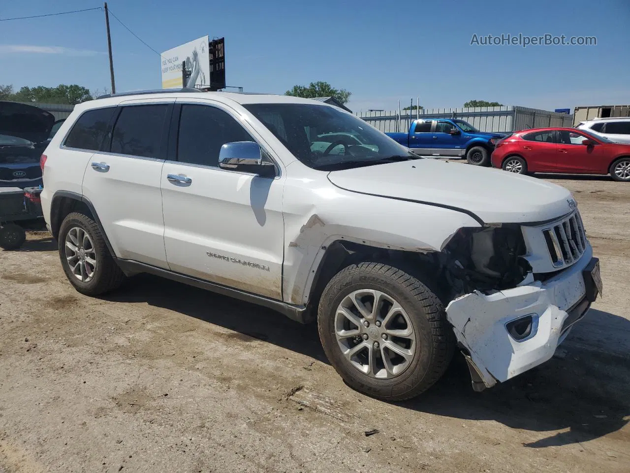 2014 Jeep Grand Cherokee Limited Белый vin: 1C4RJFBG6EC578594