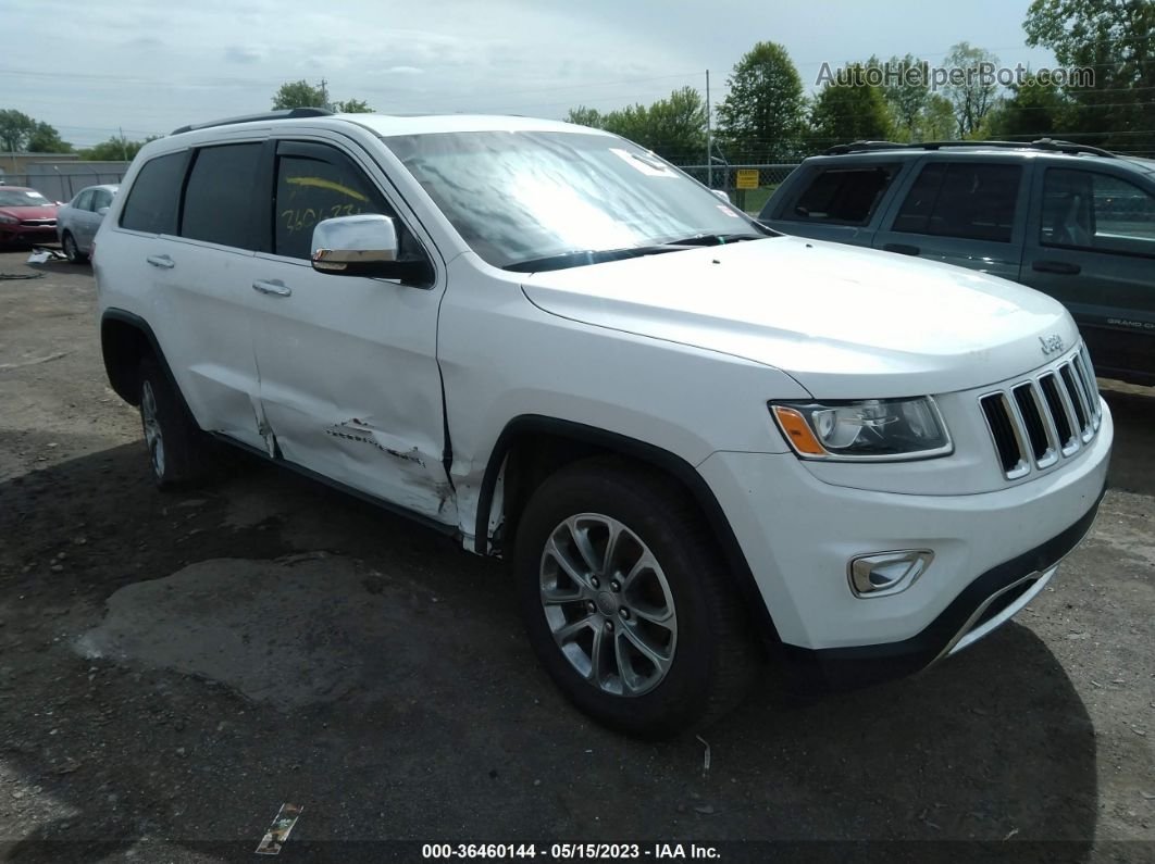 2015 Jeep Grand Cherokee Limited White vin: 1C4RJFBG6FC145391