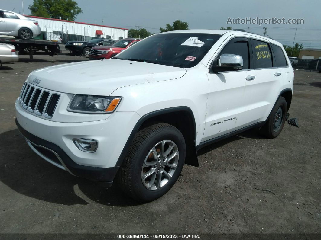 2015 Jeep Grand Cherokee Limited White vin: 1C4RJFBG6FC145391