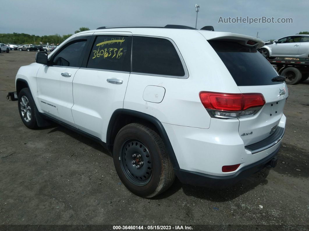 2015 Jeep Grand Cherokee Limited White vin: 1C4RJFBG6FC145391