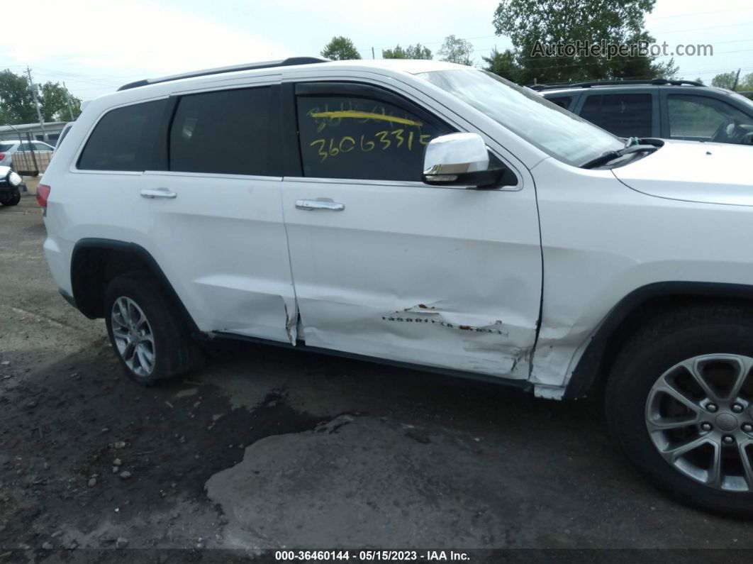 2015 Jeep Grand Cherokee Limited White vin: 1C4RJFBG6FC145391