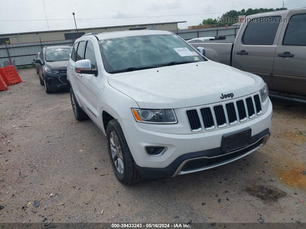 2015 Jeep Grand Cherokee Limited White vin: 1C4RJFBG6FC665462