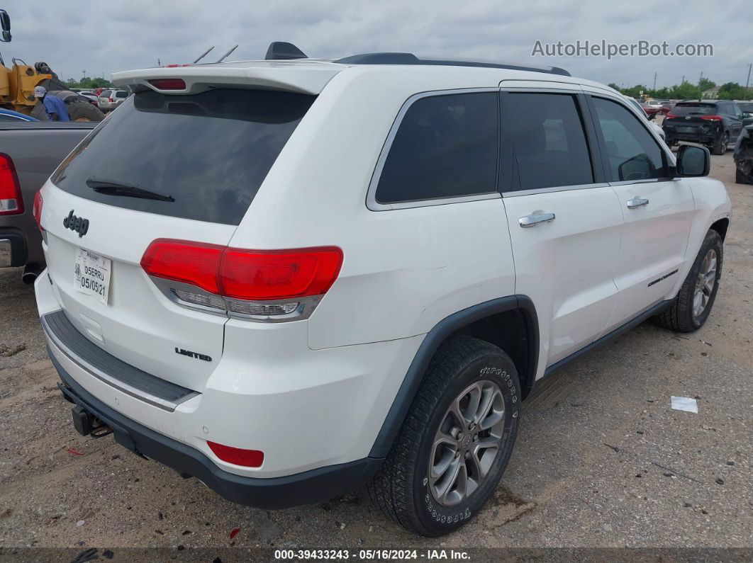 2015 Jeep Grand Cherokee Limited White vin: 1C4RJFBG6FC665462