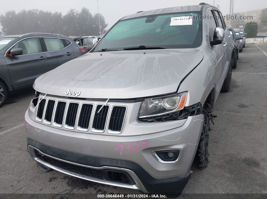 2015 Jeep Grand Cherokee Limited Silver vin: 1C4RJFBG6FC713185