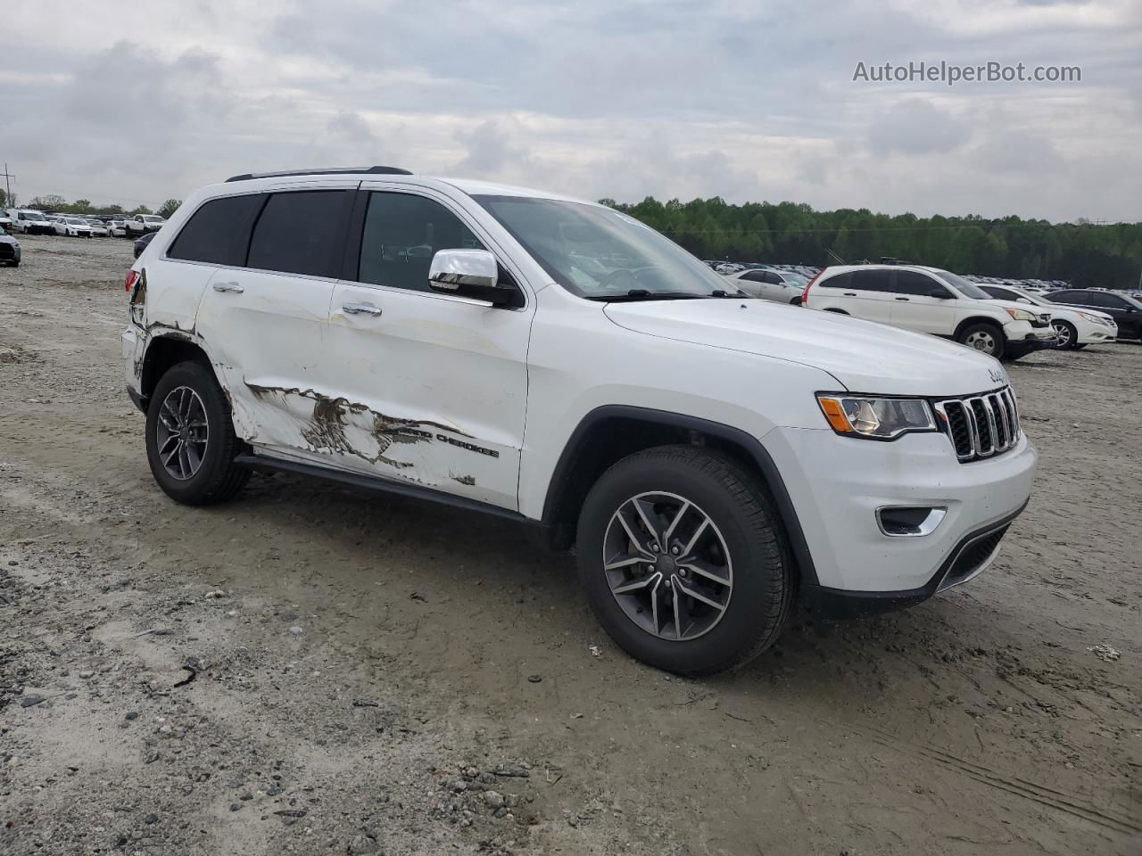 2019 Jeep Grand Cherokee Limited White vin: 1C4RJFBG6KC532100