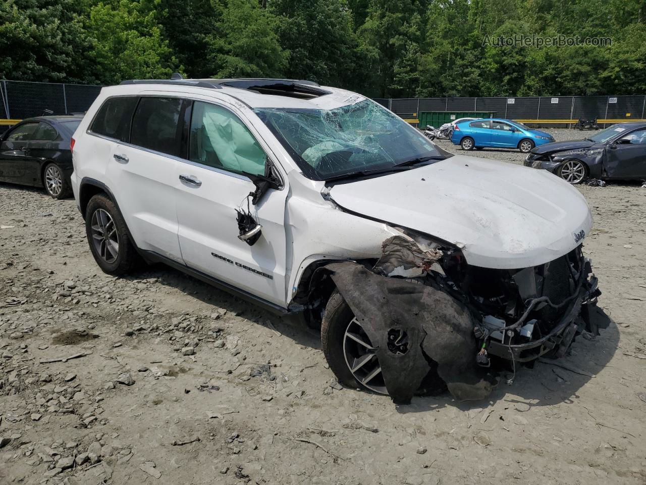 2019 Jeep Grand Cherokee Limited White vin: 1C4RJFBG6KC782548