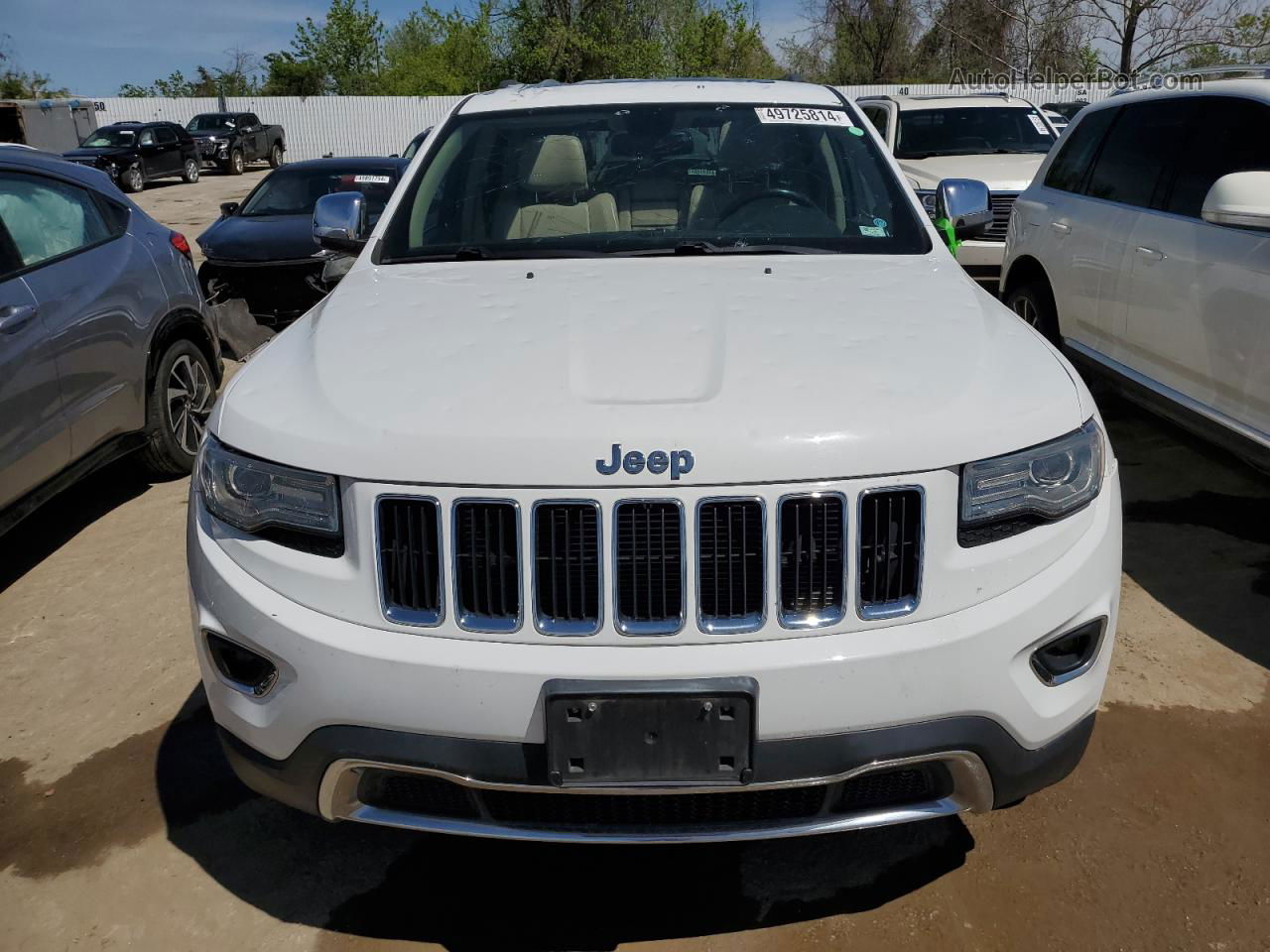 2014 Jeep Grand Cherokee Limited Белый vin: 1C4RJFBG7EC232215