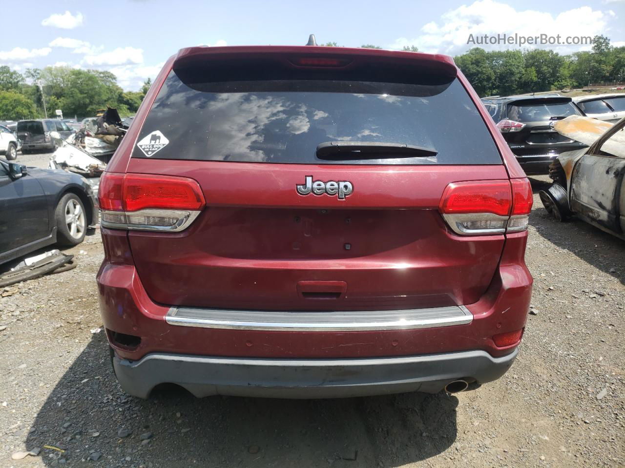 2014 Jeep Grand Cherokee Limited Maroon vin: 1C4RJFBG7EC399786