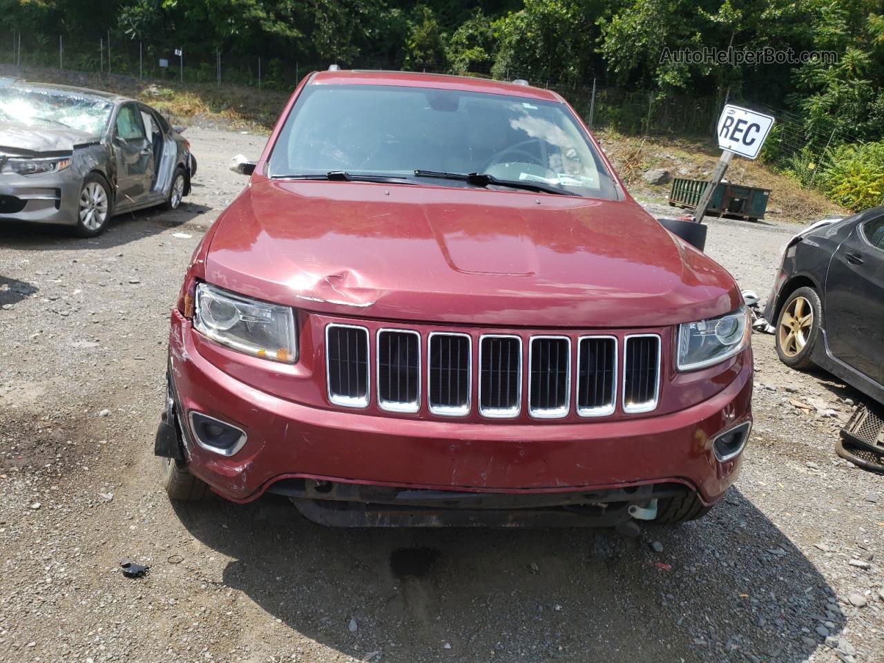 2014 Jeep Grand Cherokee Limited Темно-бордовый vin: 1C4RJFBG7EC399786