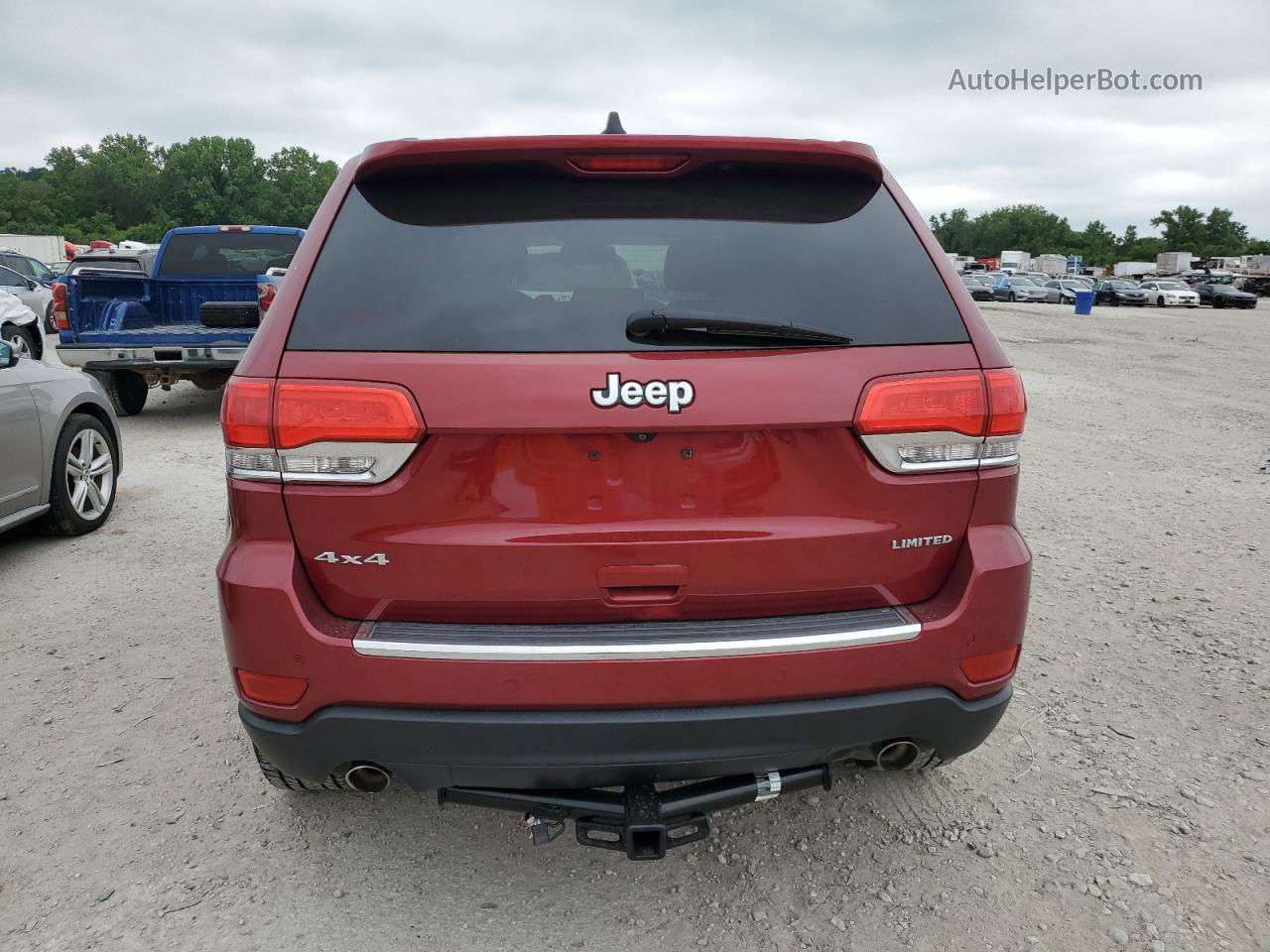 2014 Jeep Grand Cherokee Limited Burgundy vin: 1C4RJFBG7EC568365