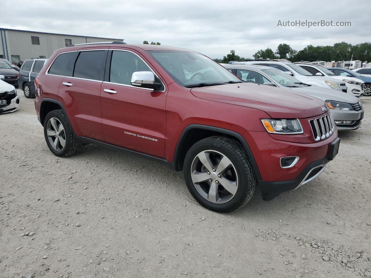 2014 Jeep Grand Cherokee Limited Burgundy vin: 1C4RJFBG7EC568365