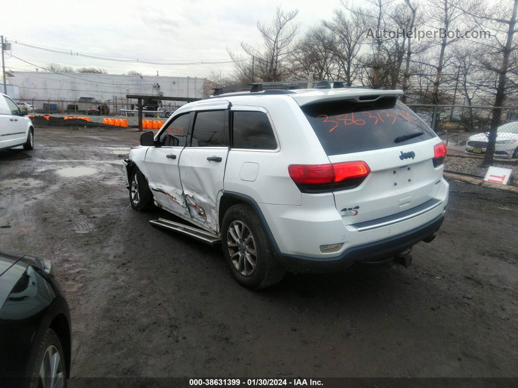 2015 Jeep Grand Cherokee Limited White vin: 1C4RJFBG7FC609126