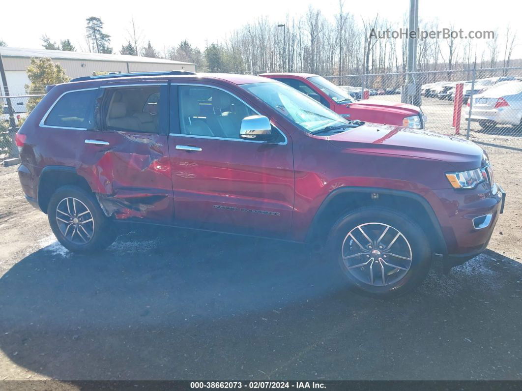 2017 Jeep Grand Cherokee Limited 4x4 Maroon vin: 1C4RJFBG7HC874552