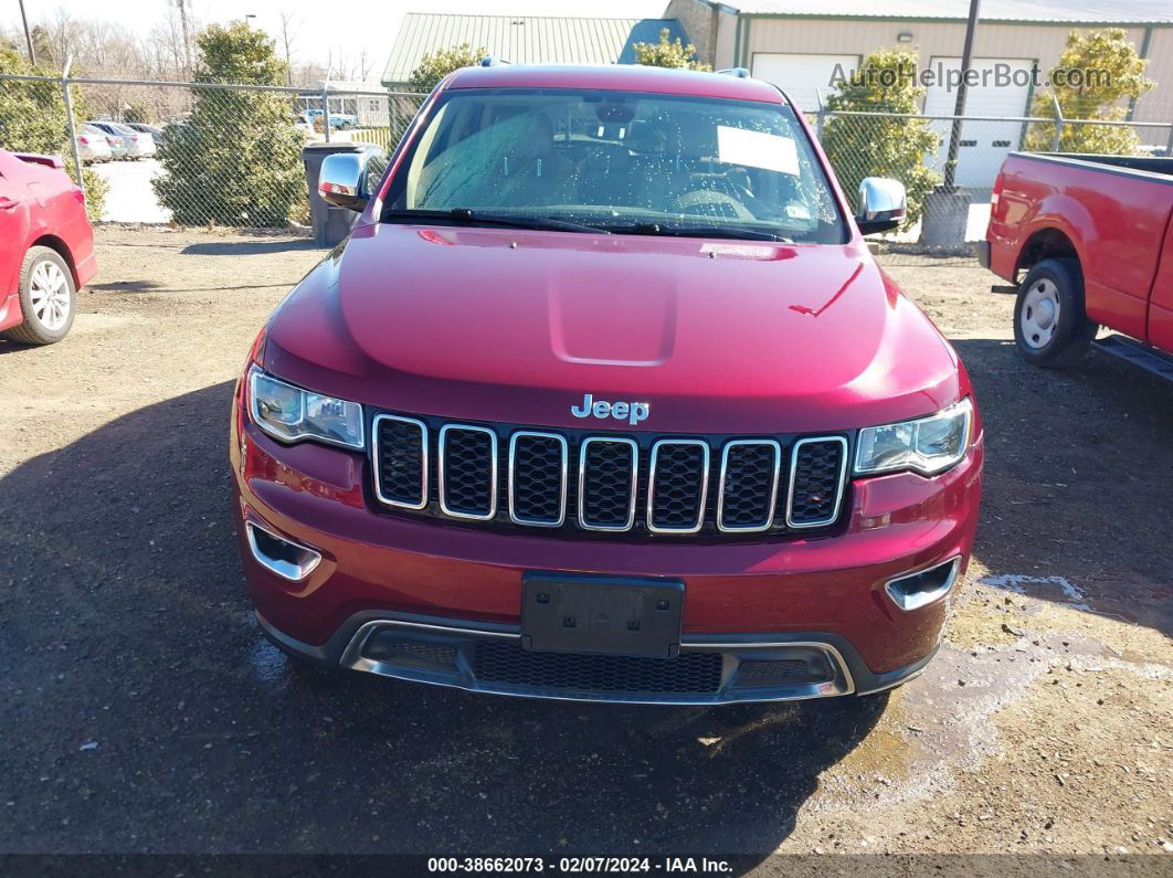 2017 Jeep Grand Cherokee Limited 4x4 Maroon vin: 1C4RJFBG7HC874552